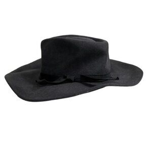 Alé by Alessandra Peyton 100% Felt Wool Hat Grey OS Minimalist Heritagewear